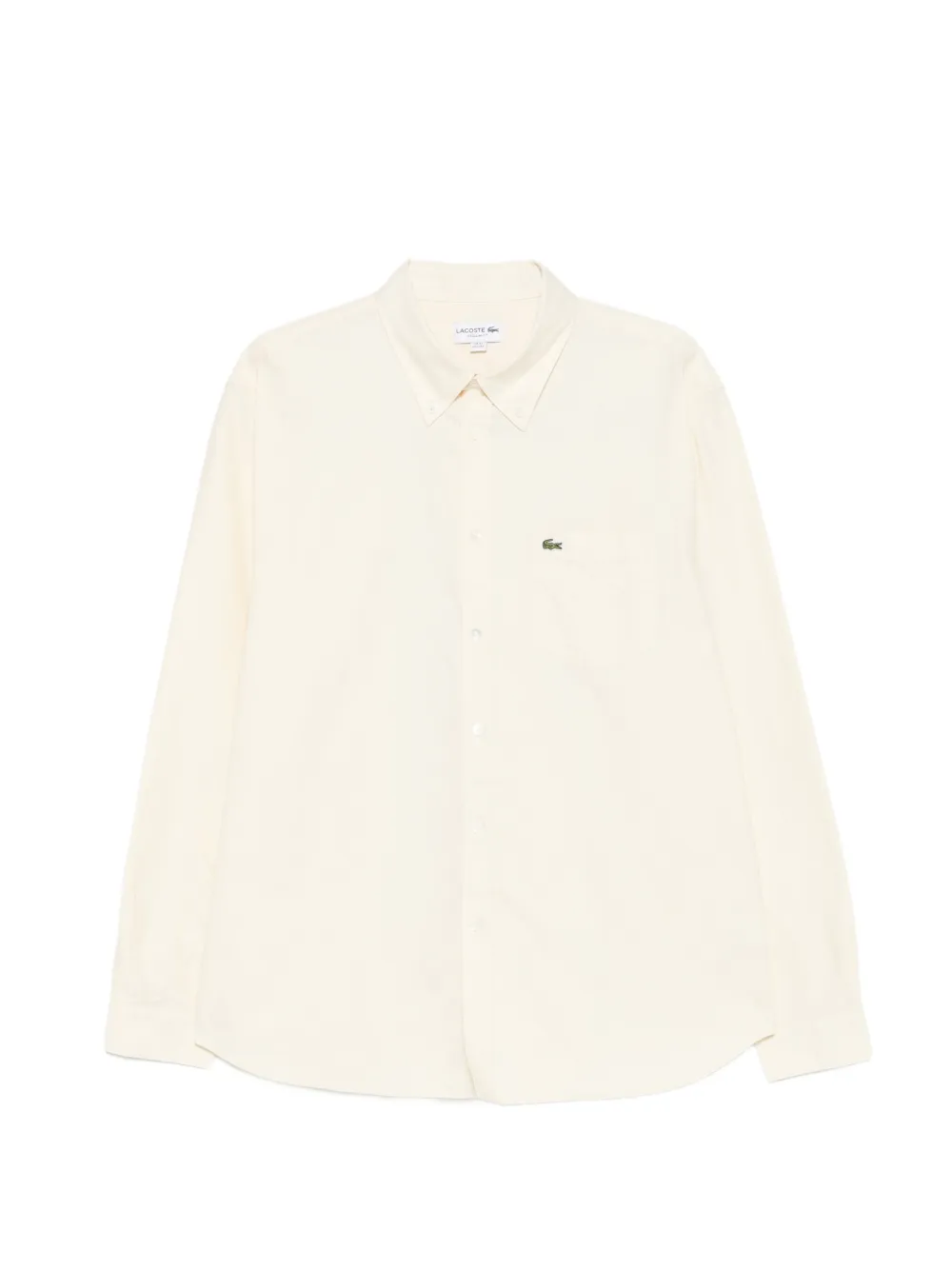 Lacoste logo-patch shirt - Toni neutri