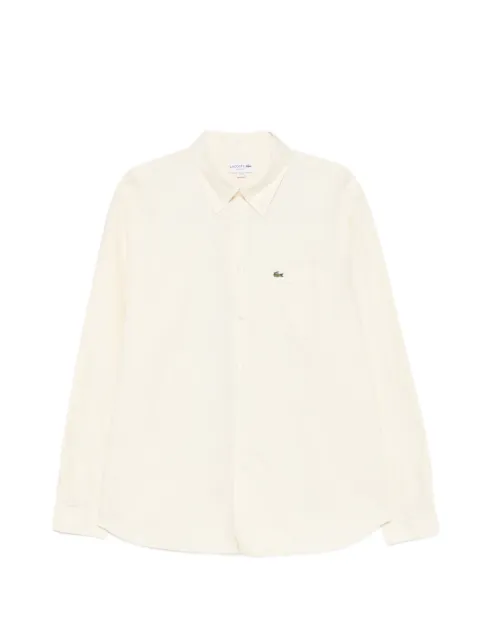 Lacoste logo-patch shirt