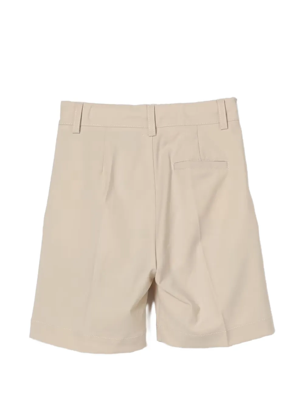  Paolo Pecora Kids Pleated Shorts - Neutrals 
