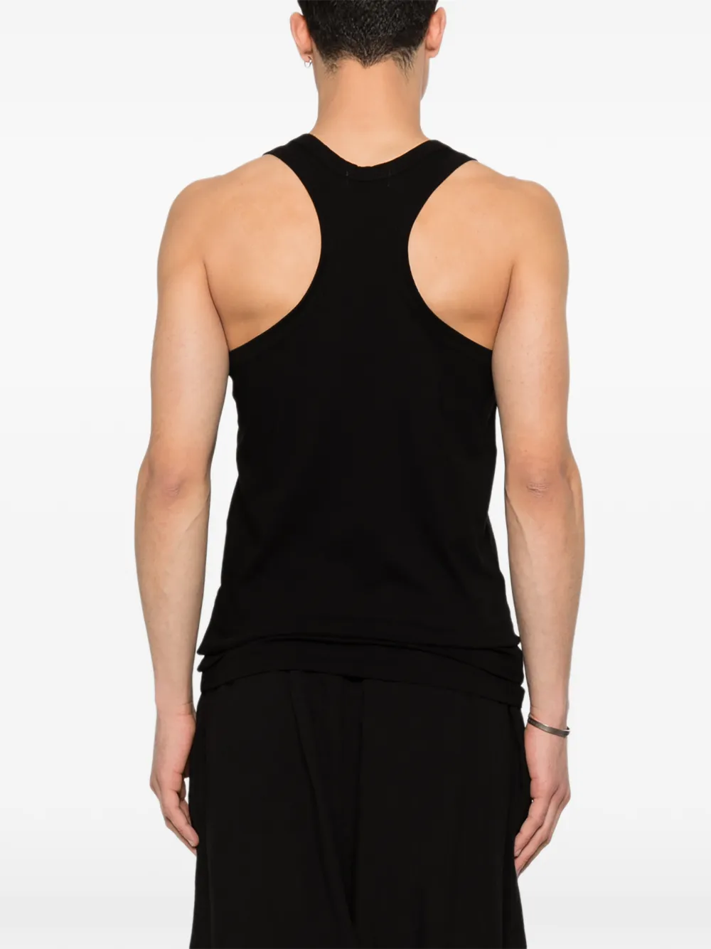 Yohji Yamamoto Tanktop met V-hals Zwart