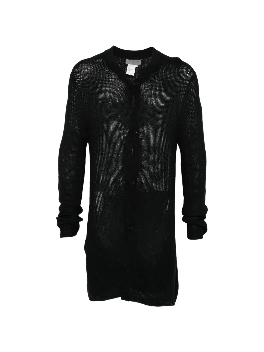 Yohji Yamamoto Cardigan con bottoni - Nero