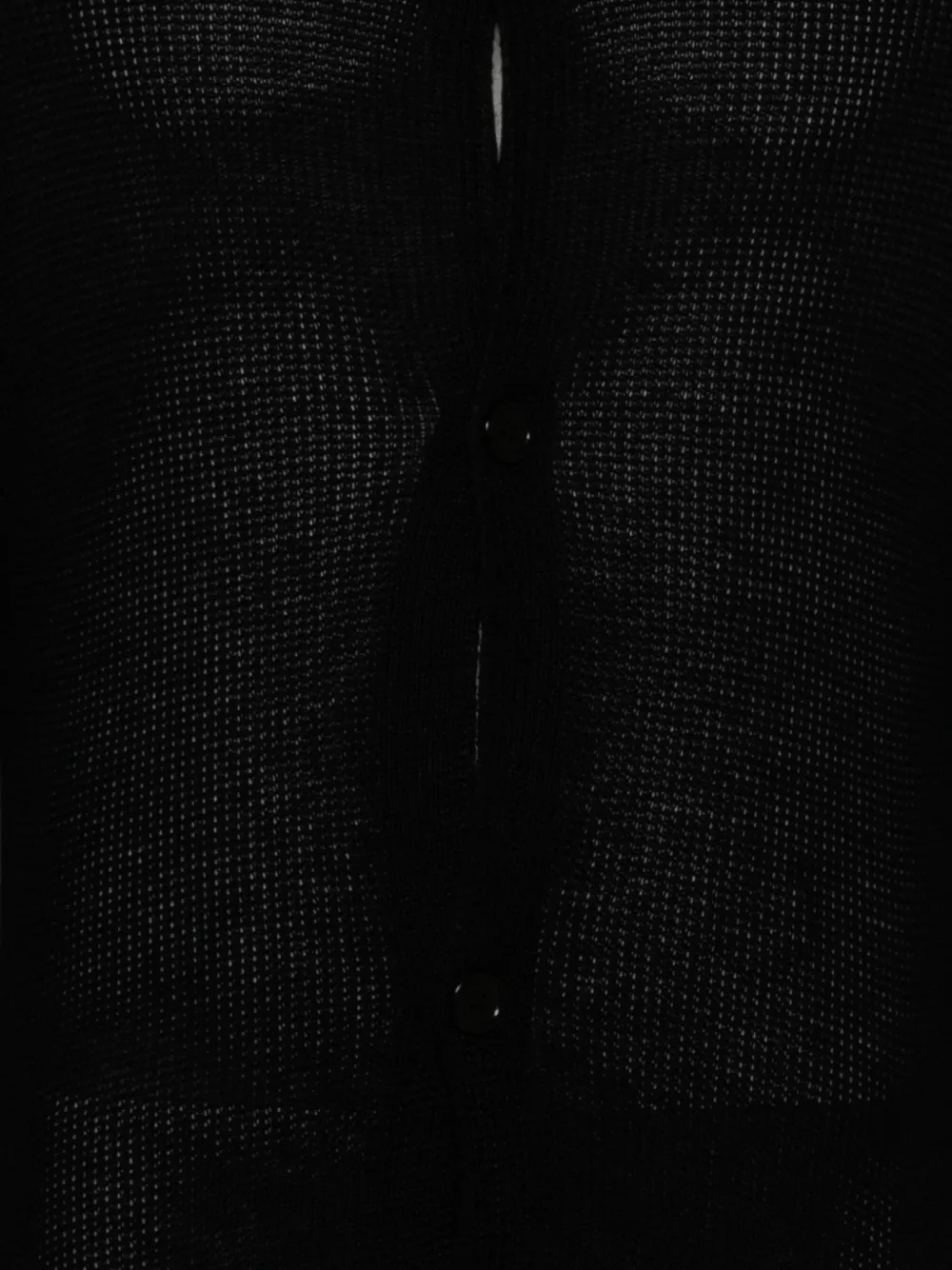 Yohji Yamamoto Vest met knopen Zwart