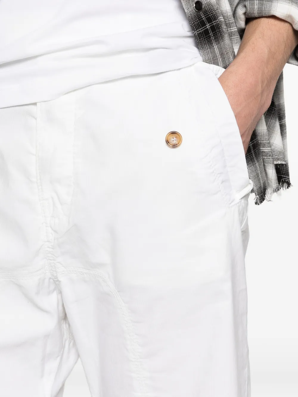 DSQUARED2 Shorts met knoopsluiting Wit