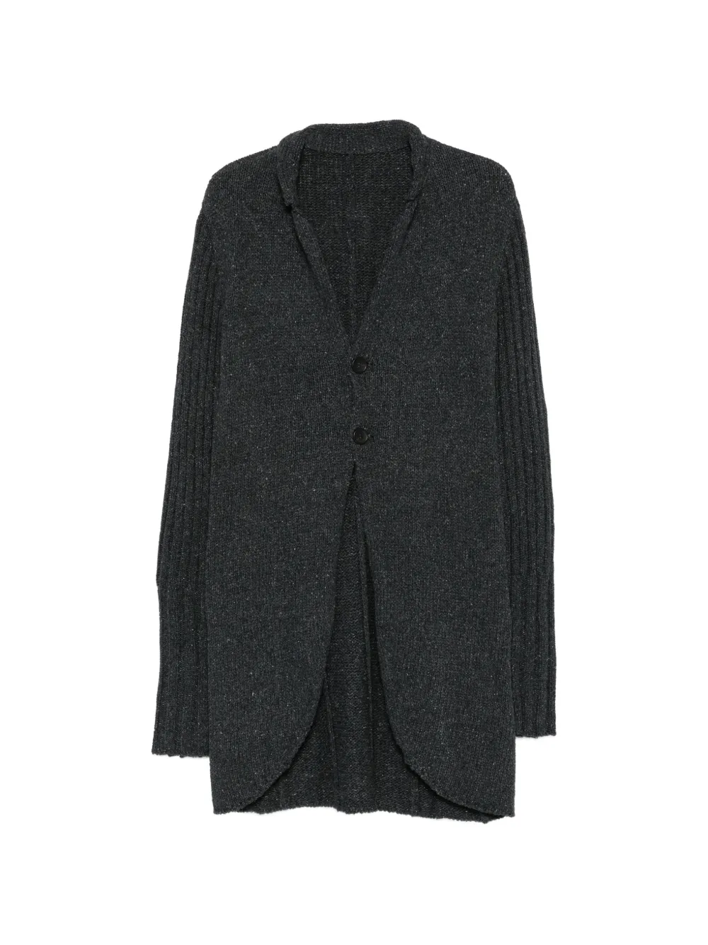 Yohji Yamamoto Cardigan con bottoni - Grigio
