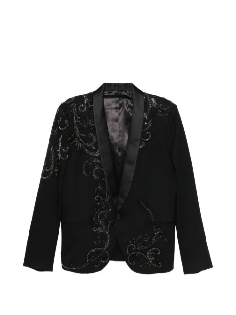 Balmain blazer à ornements en cristal