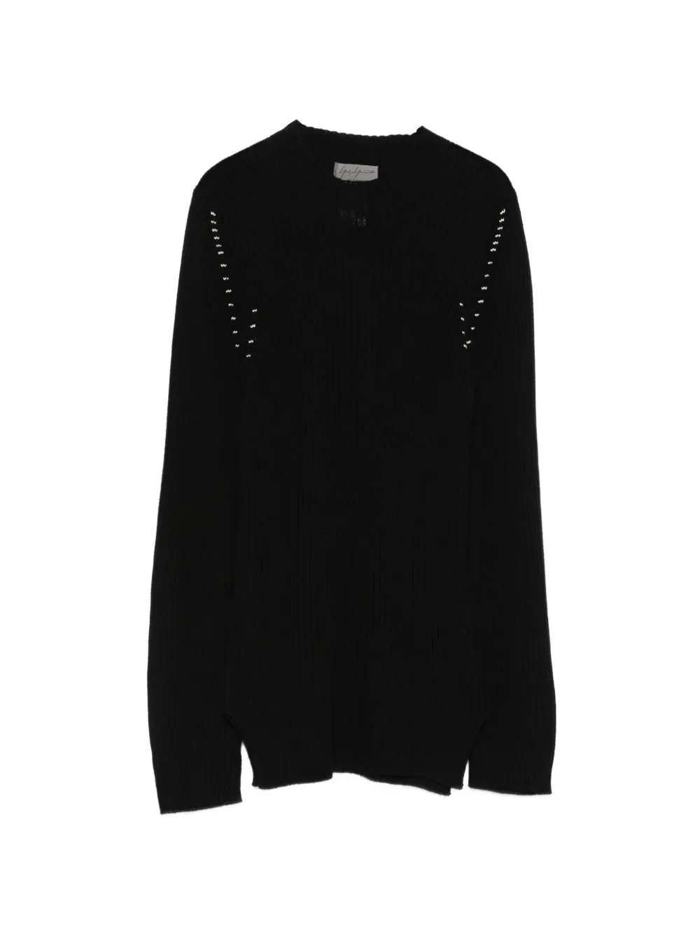 Yohji Yamamoto ribbed sweater - Black