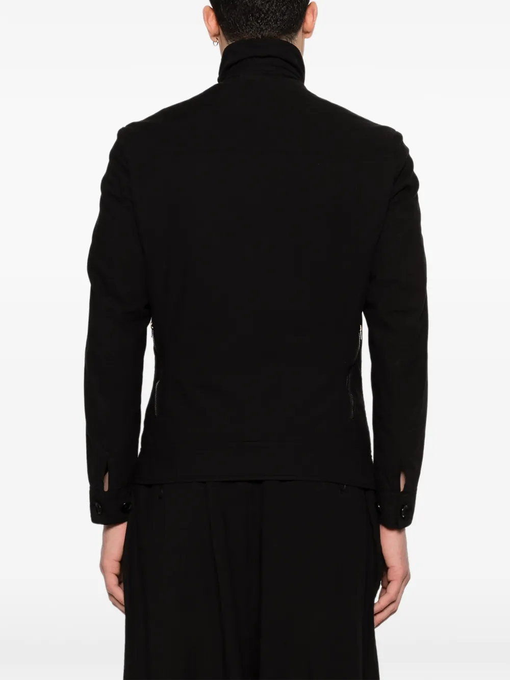 Yohji Yamamoto Jack met rits Zwart