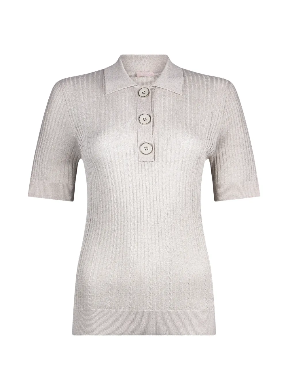 LIU JO half-button polo top - Toni neutri