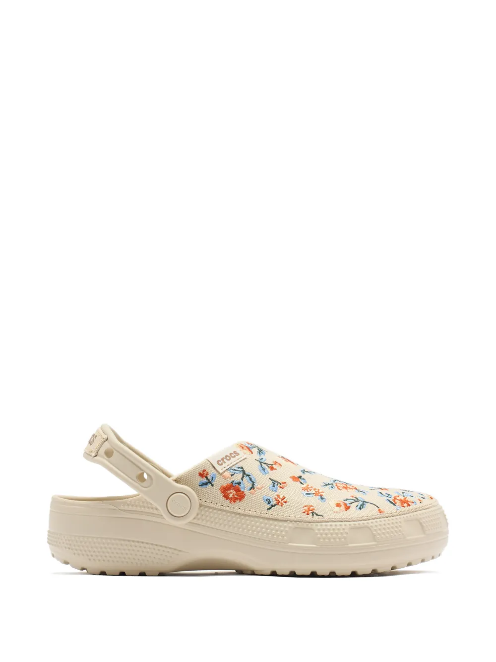 Crocs Sandali slides con stampa a fiori - Toni neutri