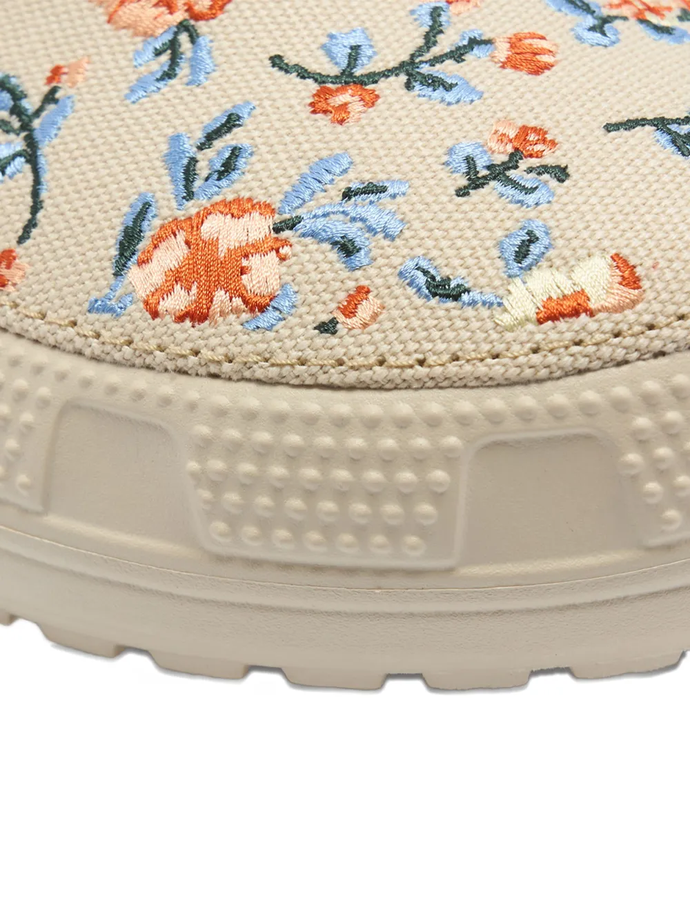 Crocs Slippers met bloemenprint Beige