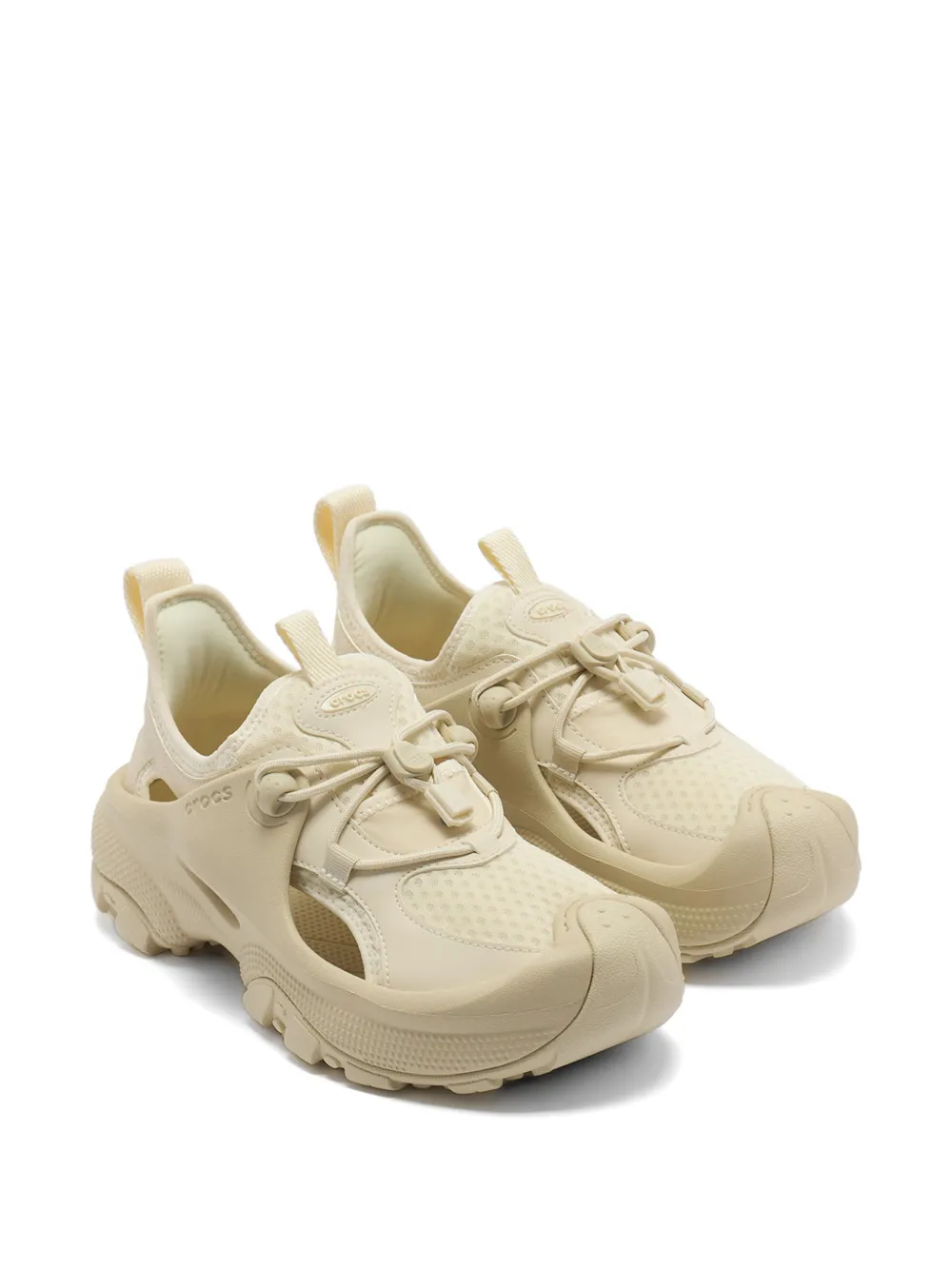 Crocs Cut-out-detail Sneakers In Neutral