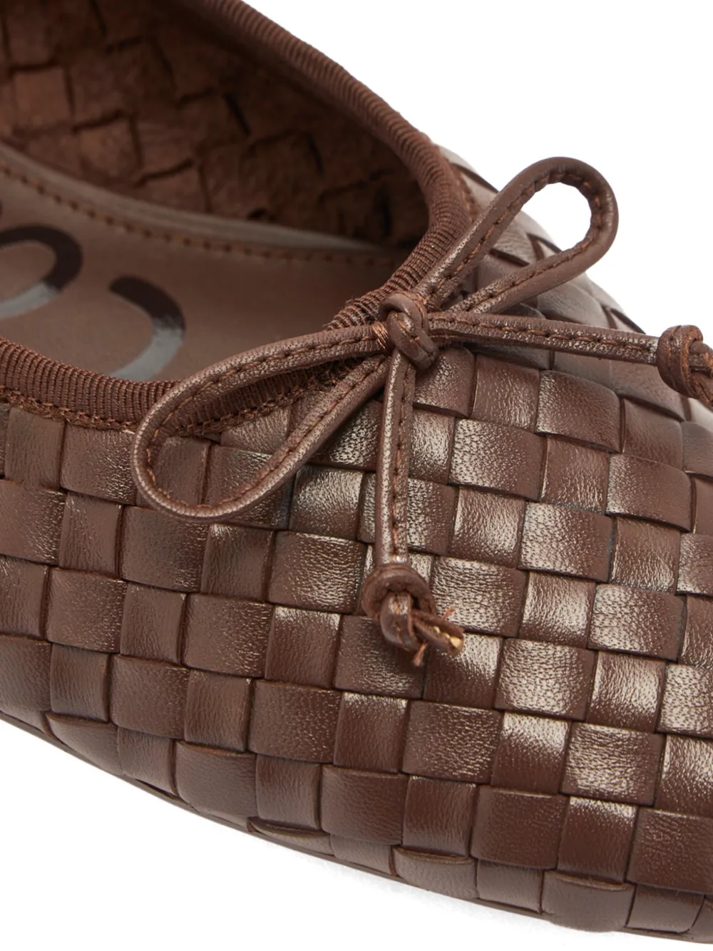 Sam Edelman Ruthie geweven ballerina's Bruin