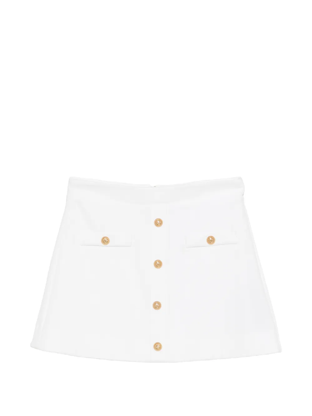 Balmain Kids button skirt - Bianco
