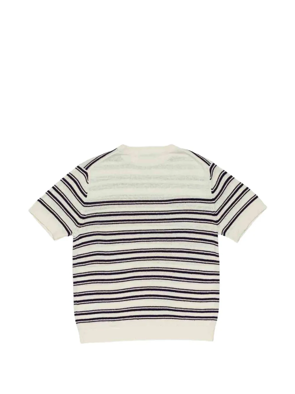Paolo Pecora Kids Gestreept T-shirt Beige