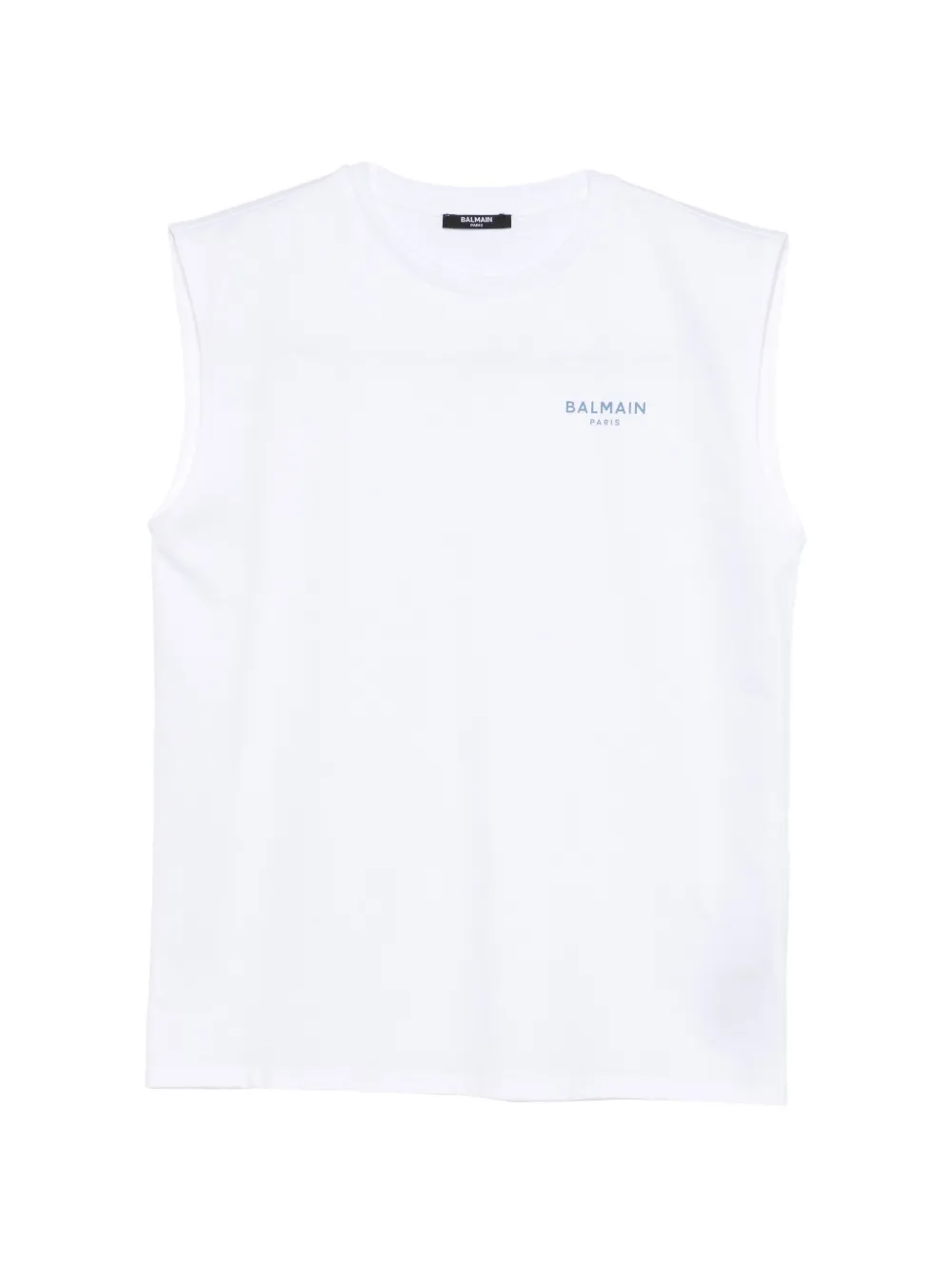 Balmain Kids logo-print vest - Bianco