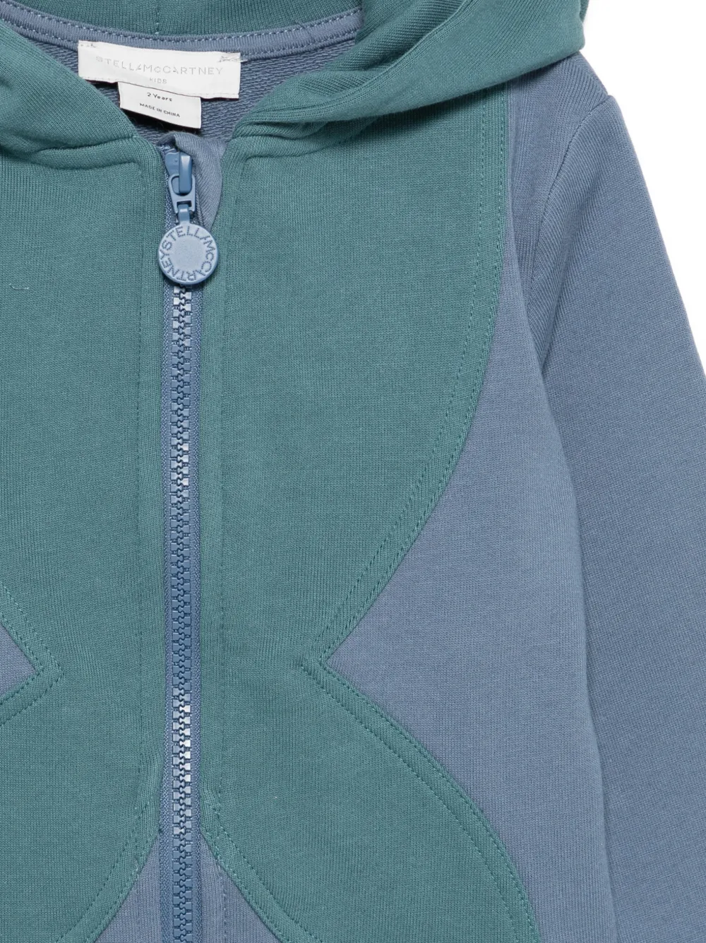 Stella McCartney Kids Hoodie met rits Blauw
