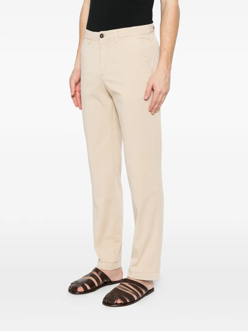  40 Weft Button-up Trousers - Neutrals 