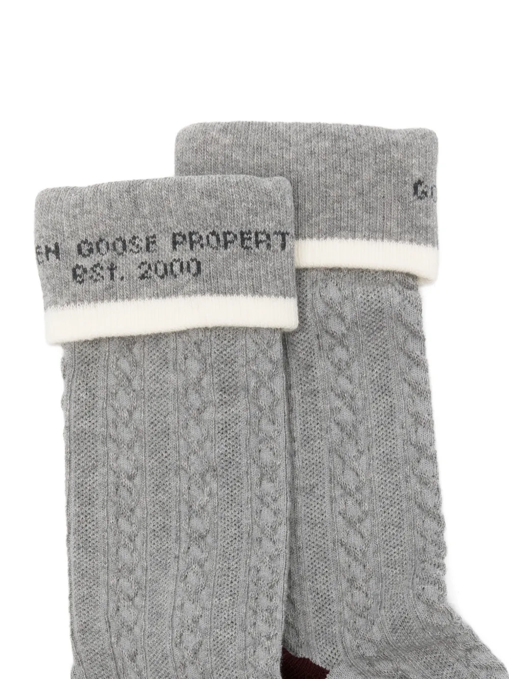  Golden Goose Ribbed Socks - Grey 