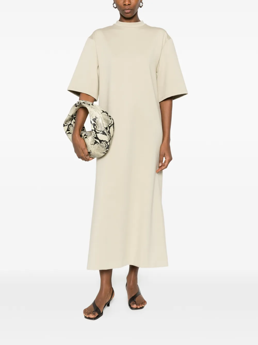  Wardrobe.nyc Crew Neck Dress - Neutrals 