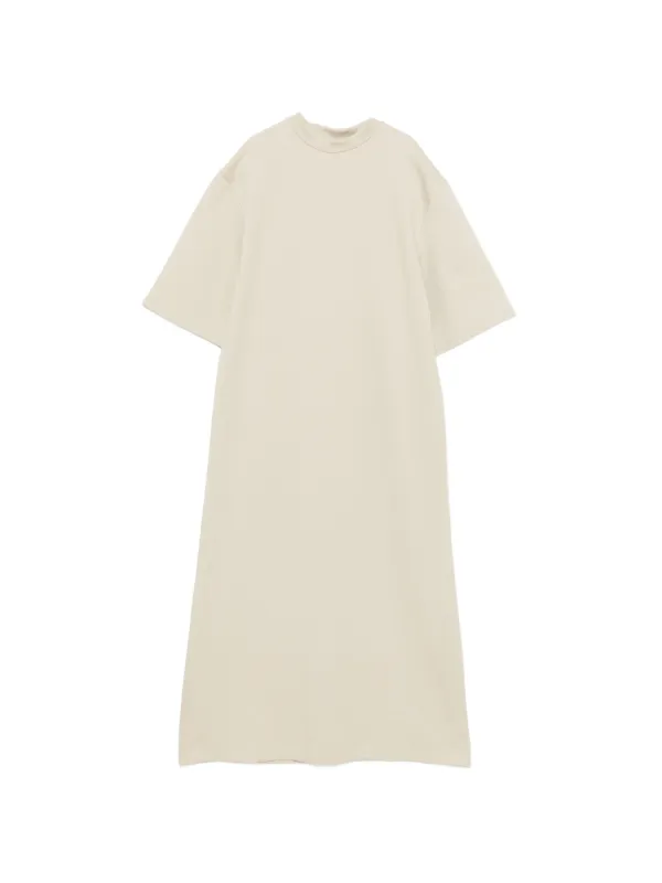 WARDROBE.NYC Crew Neck Dress in Neutrals