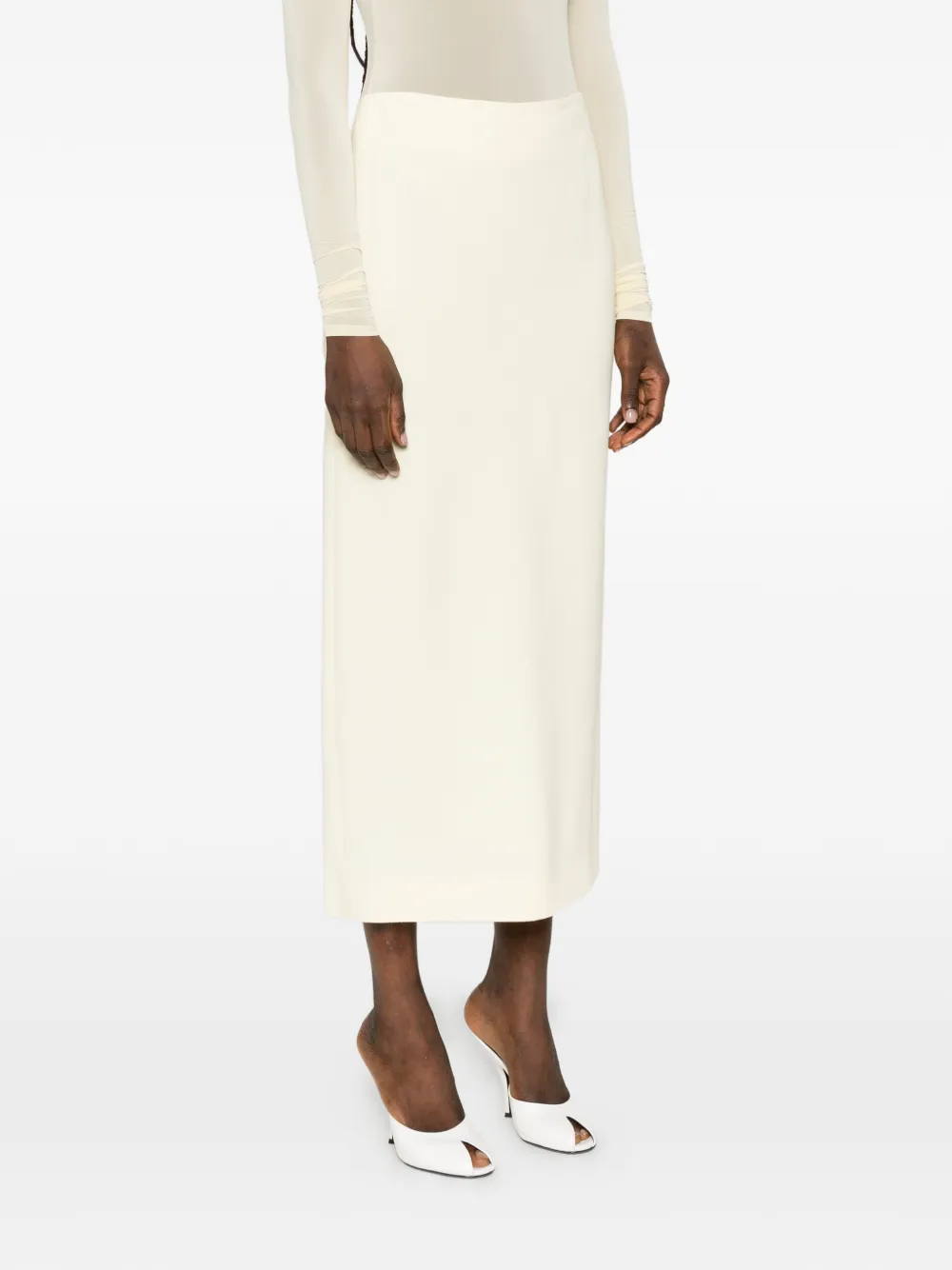 WARDROBE.NYC High waist kokerrok Beige