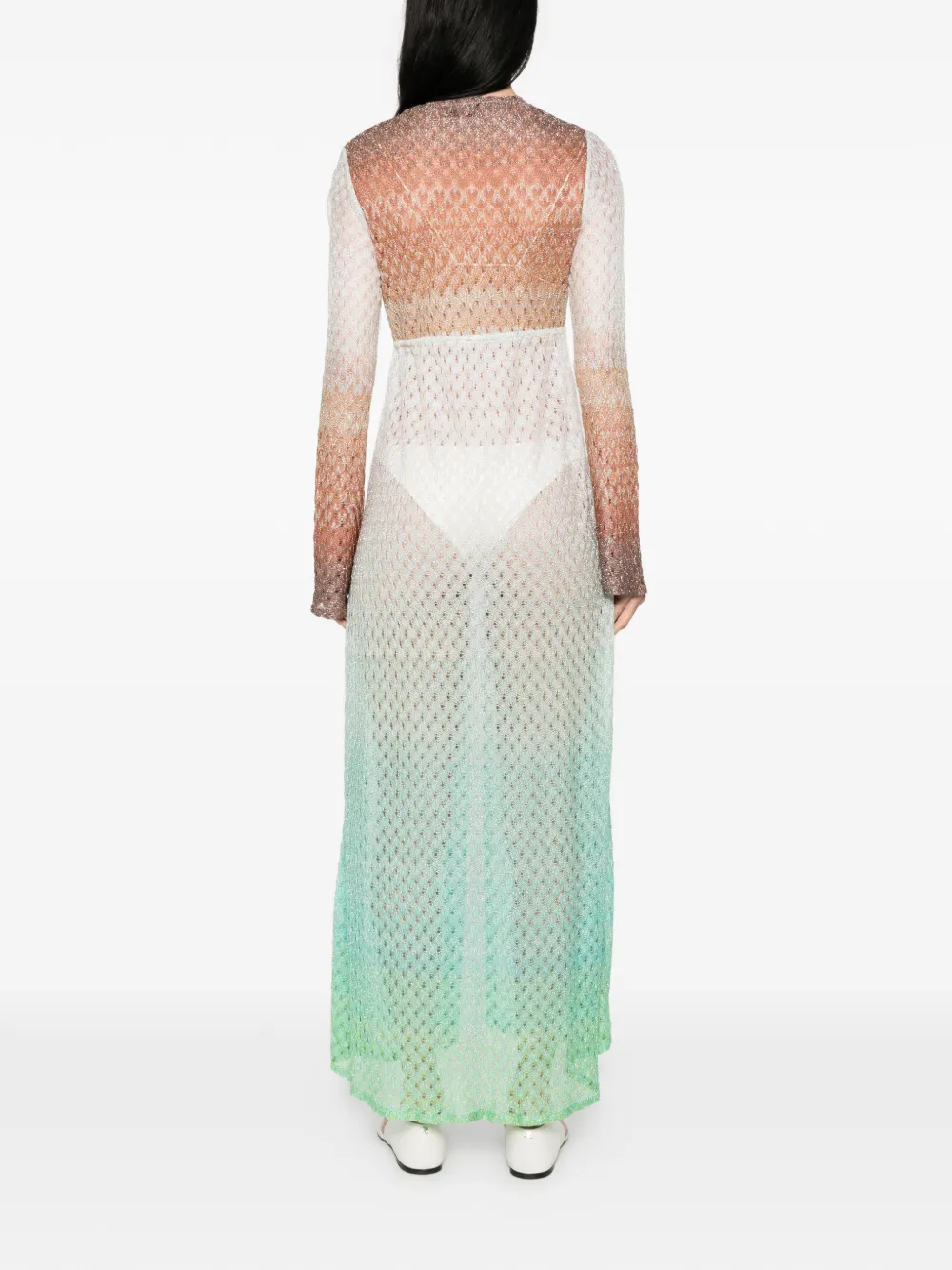 Missoni Opengebreide tuniek Groen