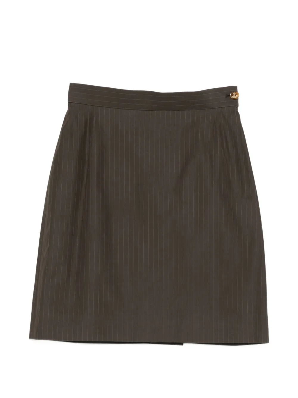 Vivienne Westwood pinstripe mini skirt - Verde
