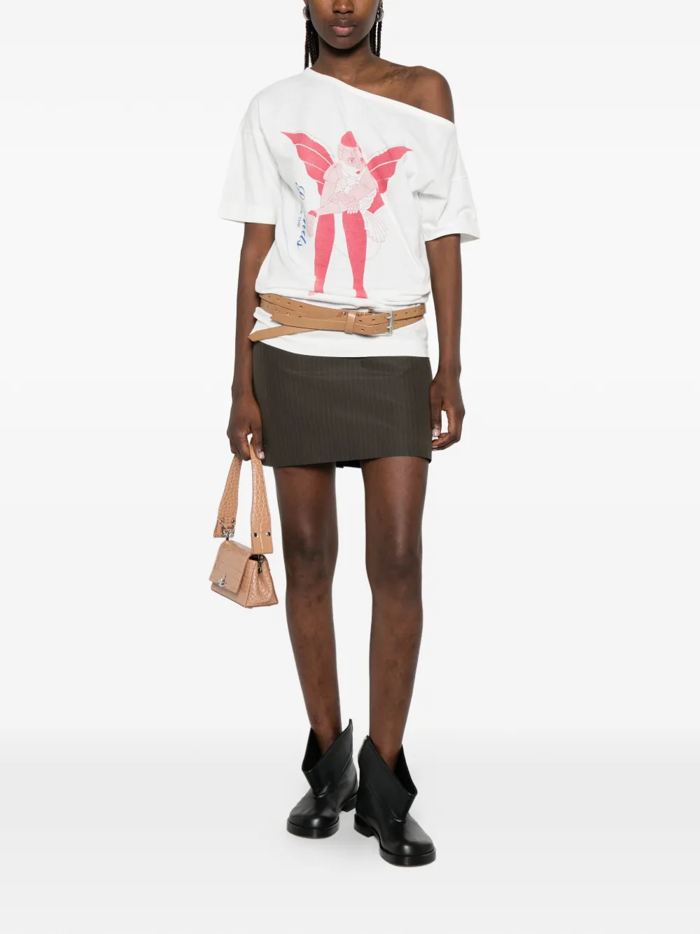 Vivienne Westwood Mini-rok met krijtstreep Groen