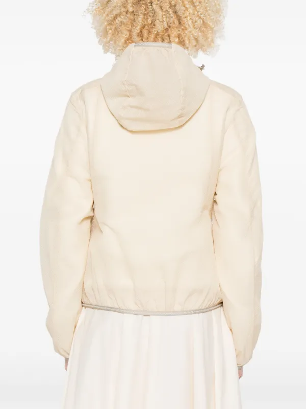 Moncler Edasic logo-patch Jacket | Neutrals | FARFETCH