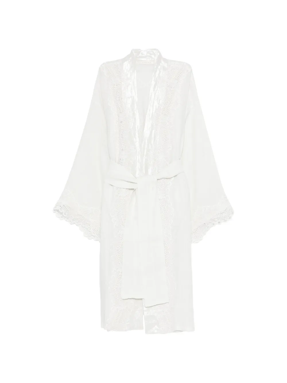 Maurizio Braschi open-front kimono - Bianco