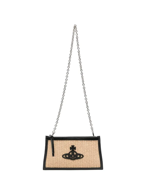 Vivienne Westwood Small Flat Clutch Bag in Neutrals