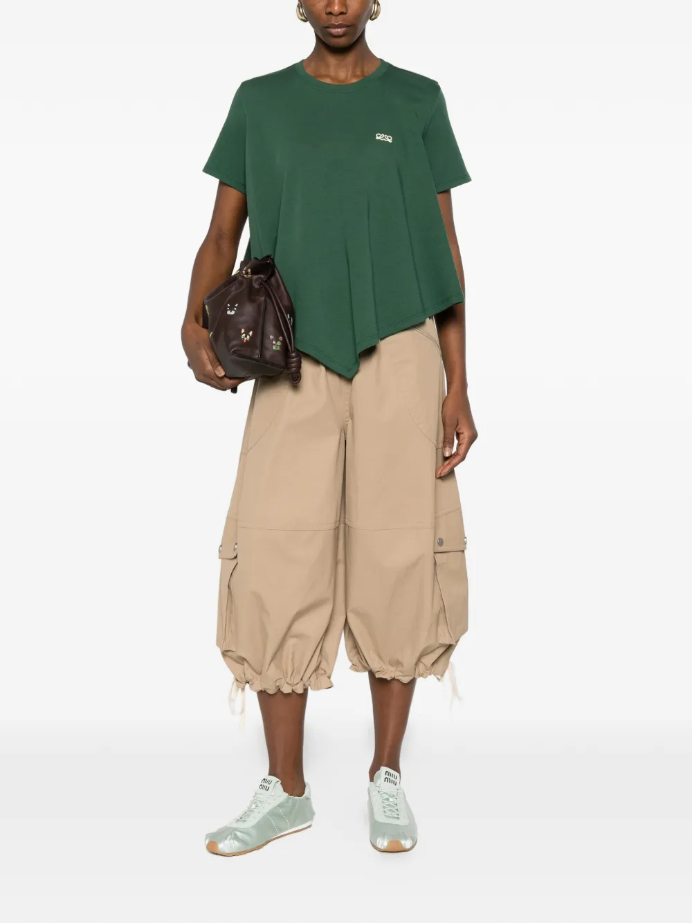  Loewe Asymmetric T-shirt - Green 