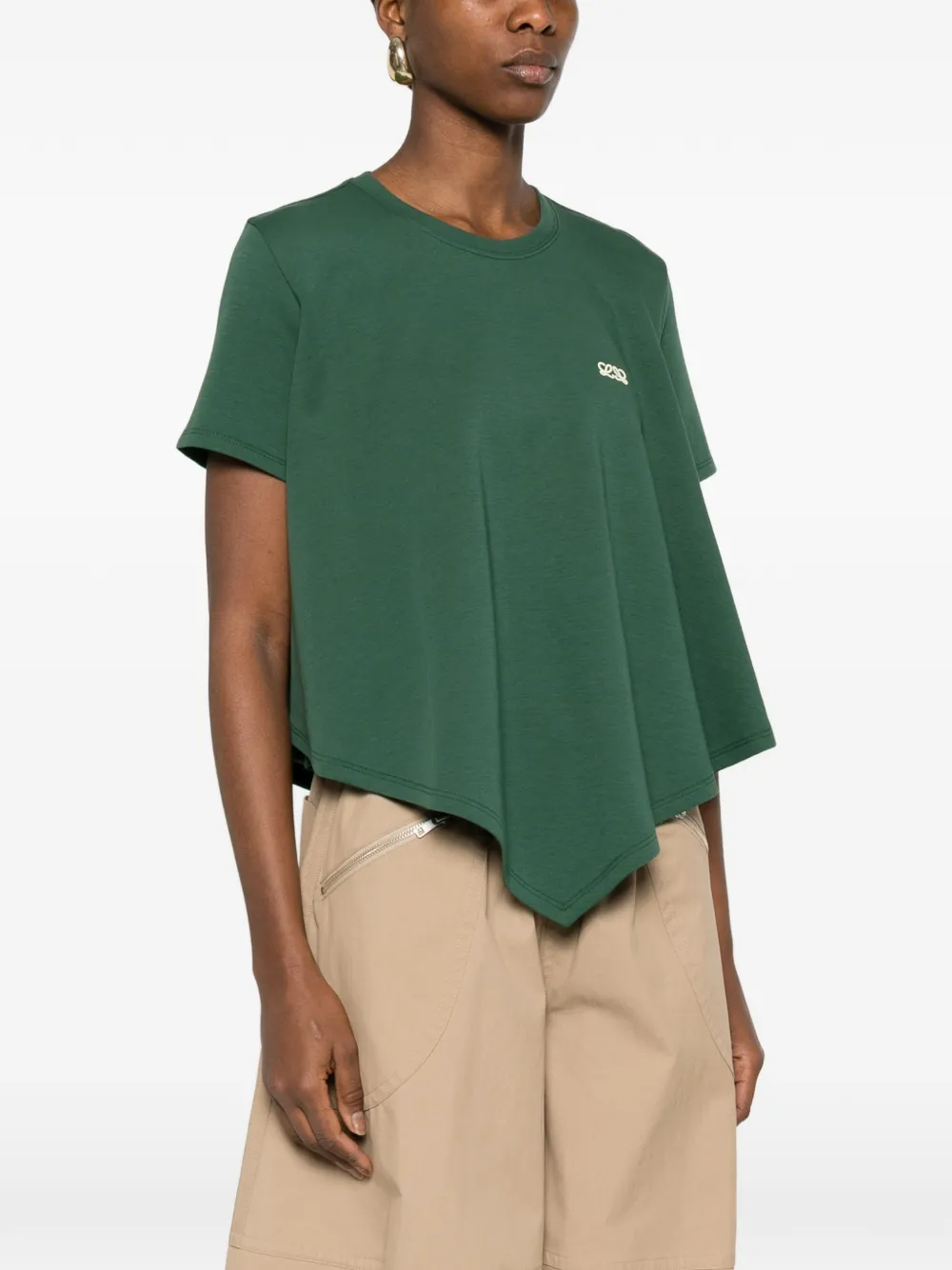  Loewe Asymmetric T-shirt - Green 