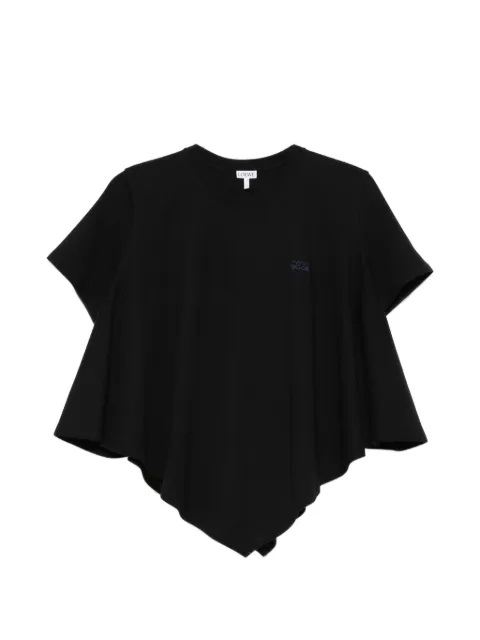 LOEWE asymmetric-hem logo-detail T-shirt