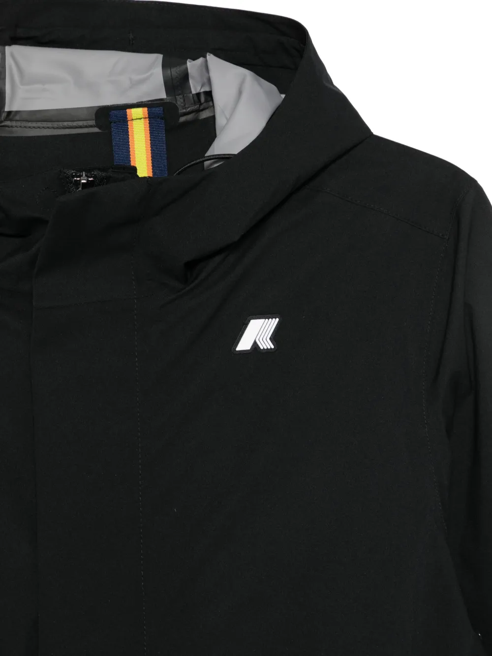 K-way Jacko Hooded Logo Jacket - Black 