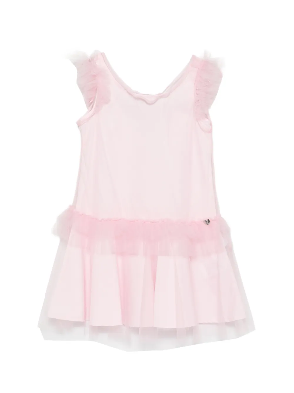 Monnalisa ruffled dress - Rosa
