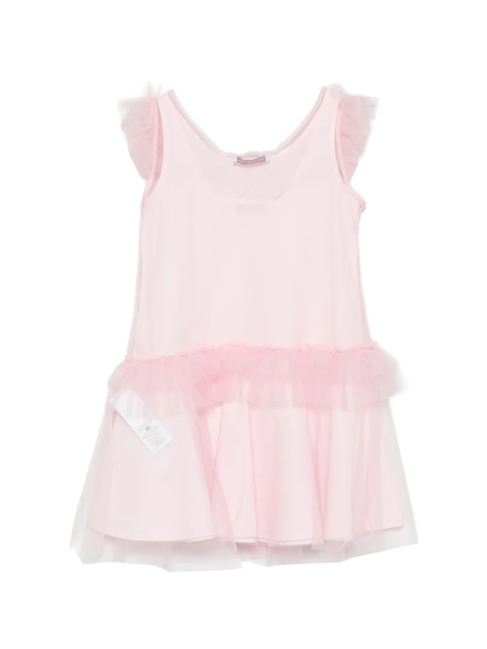  Monnalisa Ruffled Dress - Pink 