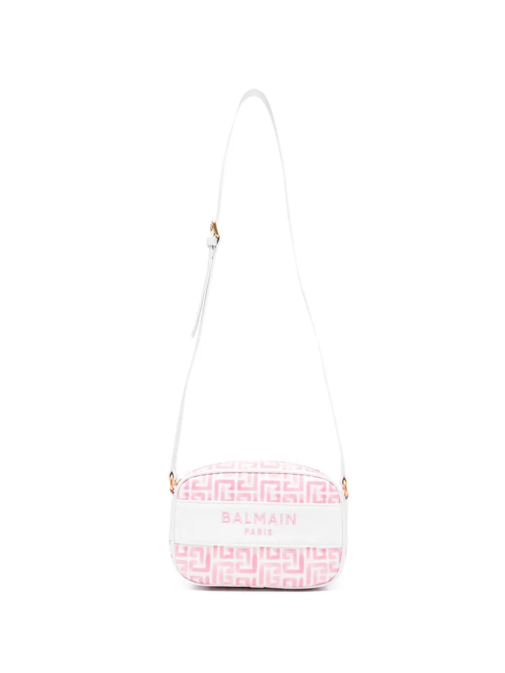 Balmain Kids geometric-pattern shoulder bag - Bianco