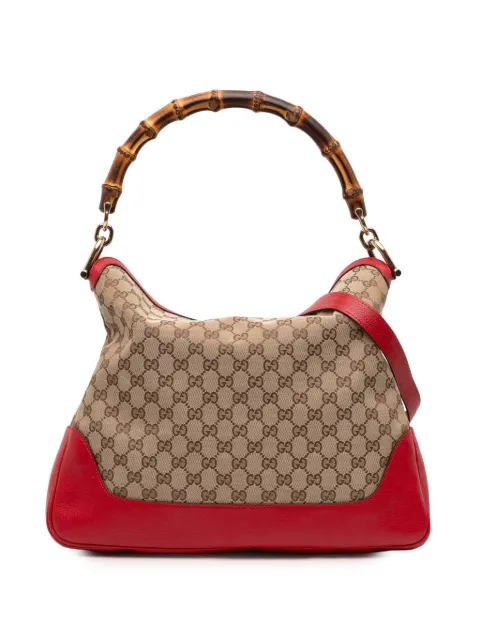 Gucci Pre-Owned 2016-2026 GG Canvas Bamboo Diana satchel