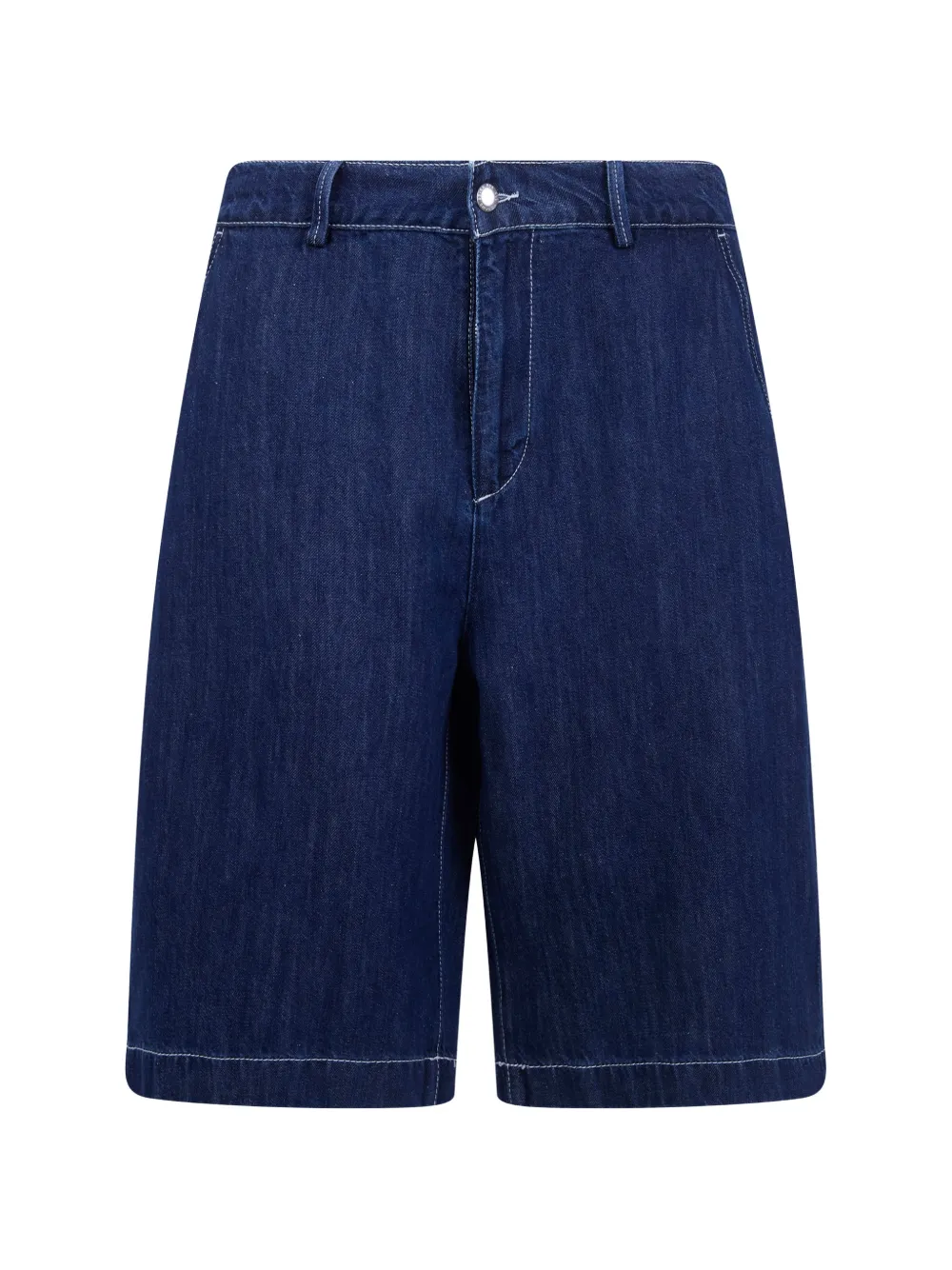7 For All Mankind contrast stitch shorts - Blau
