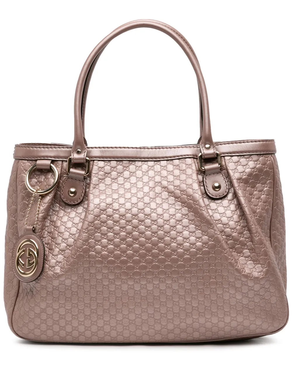 Gucci Pre-Owned 2016-2026 Metallic Guccissima Sukey tote bag - Rosa
