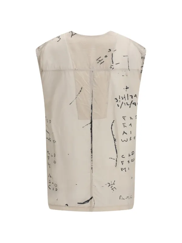 Rick Owens V-neck Print Top | Neutrals | FARFETCH CA
