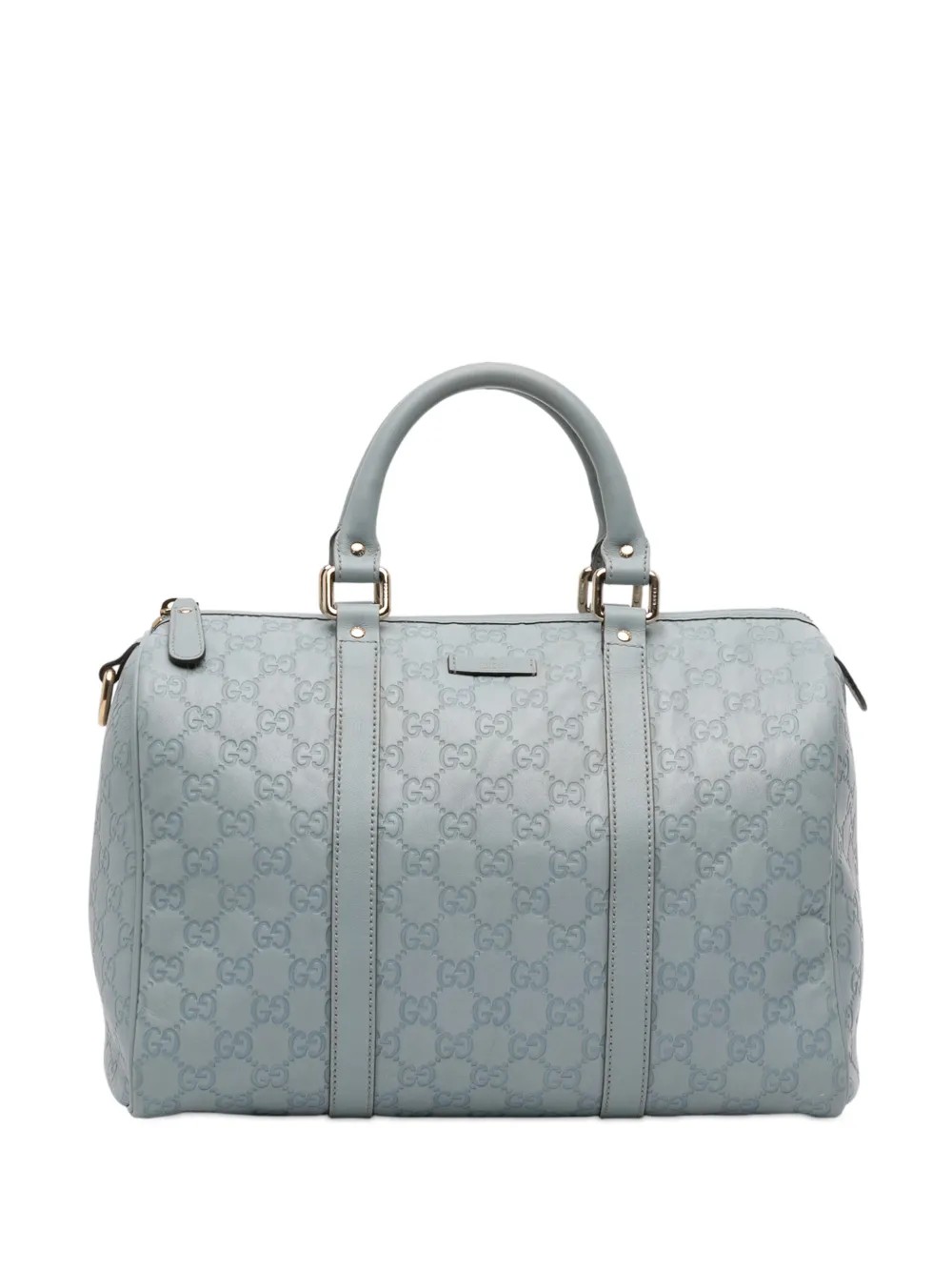 Gucci Pre-Owned 2016-2026 Medium Guccissima Joy boston bag - Blu