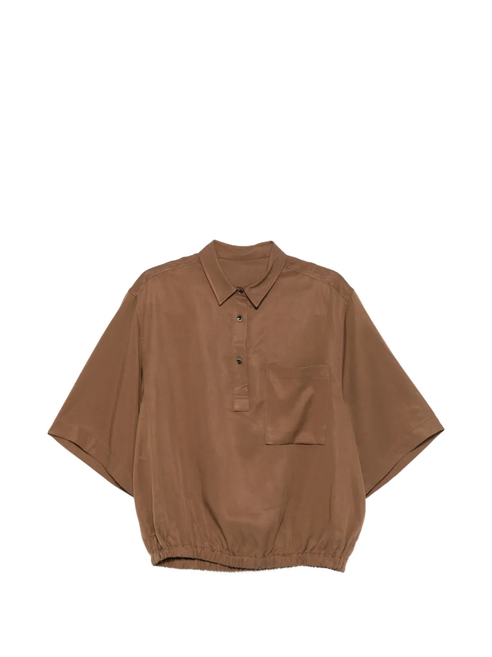 Nine In The Morning Tyche pocket short-sleeve top - Marrone
