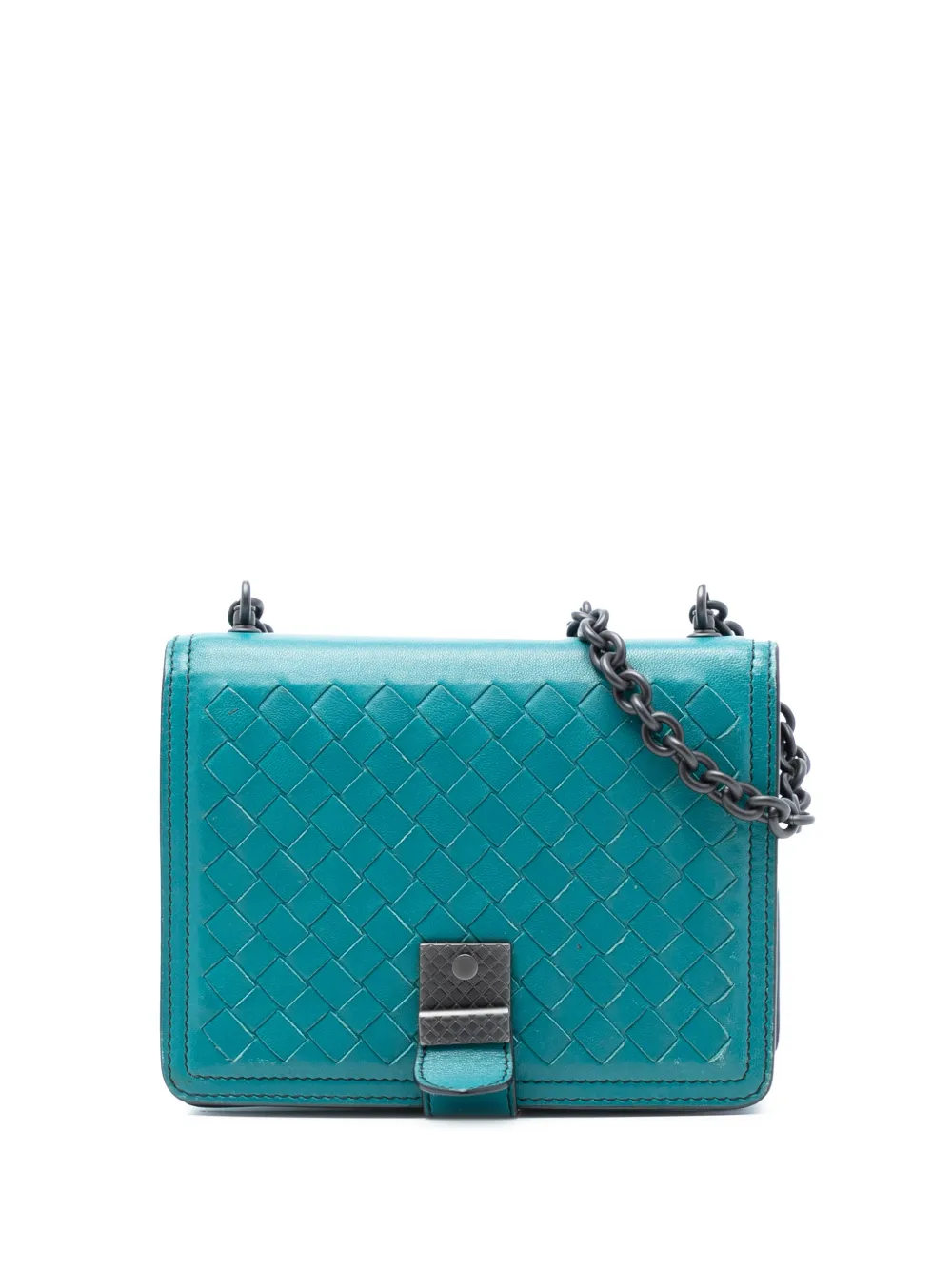 Bottega Veneta Pre-Owned 2012-2025 Mini Nappa Intrecciato Runway shoulder bag - Blu