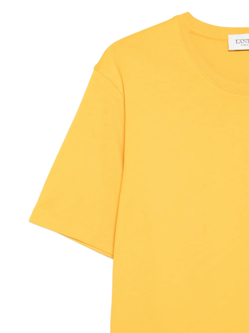 Laneus T-shirt met ronde hals Geel