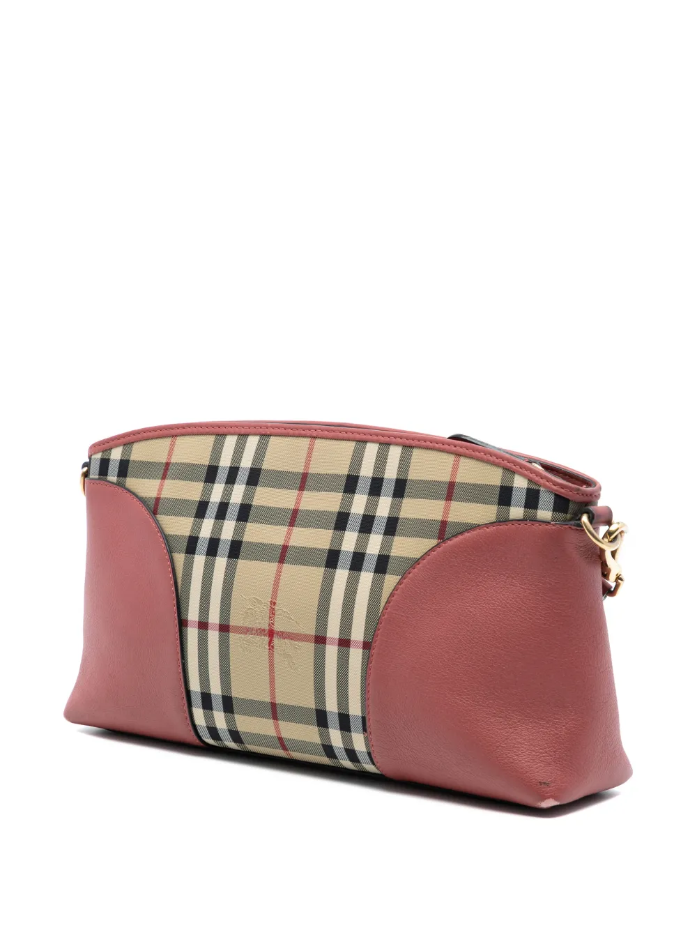  Burberry Pre-owned Petit Sac à Bandoulière Chichester En Toile à Motif Horseferry Check (2000-2017) - Marron 