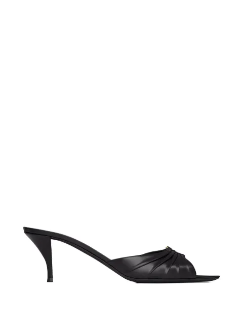 Saint Laurent logo-plaque sandals
