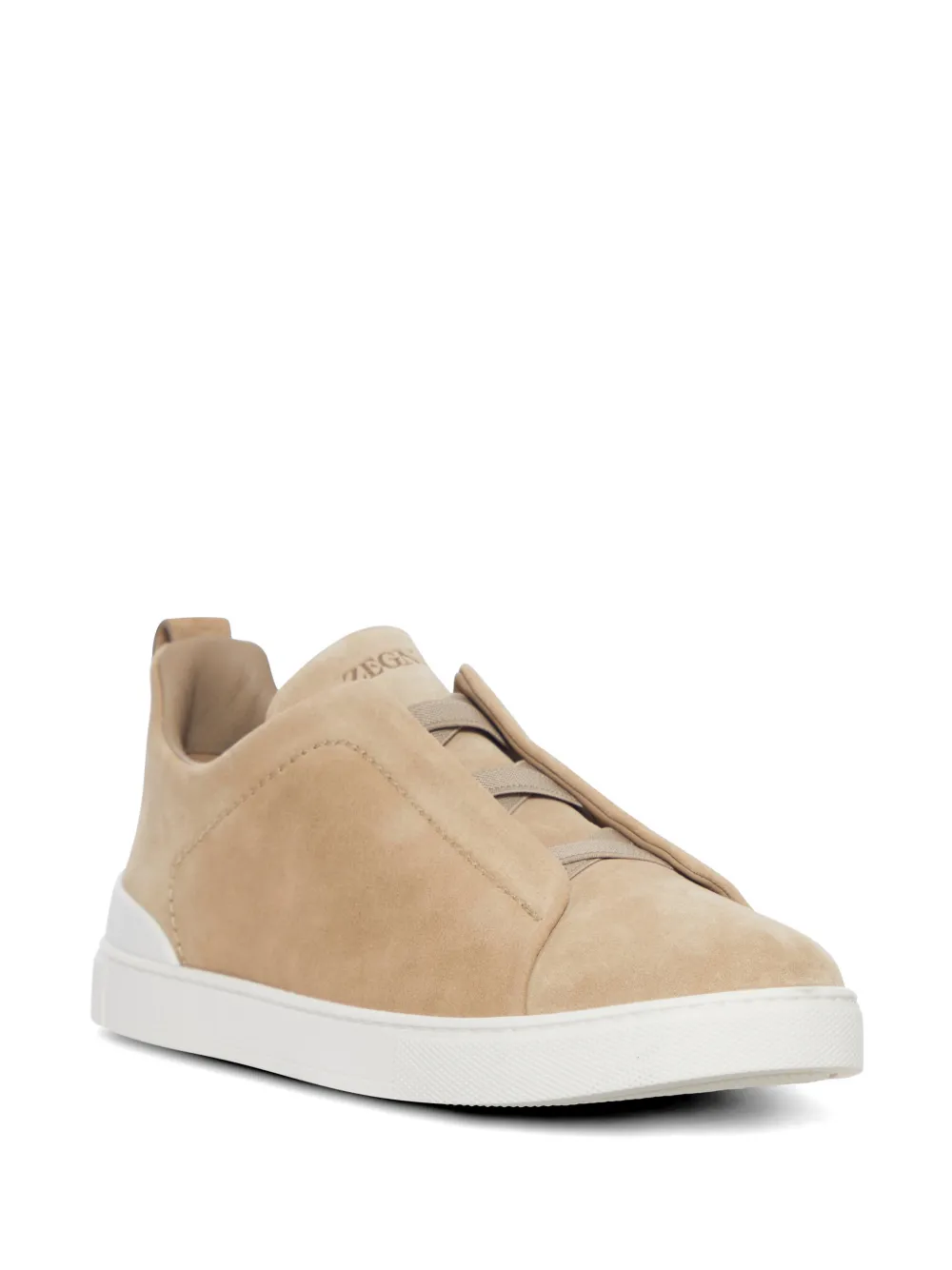 Zegna Leren sneakers Beige