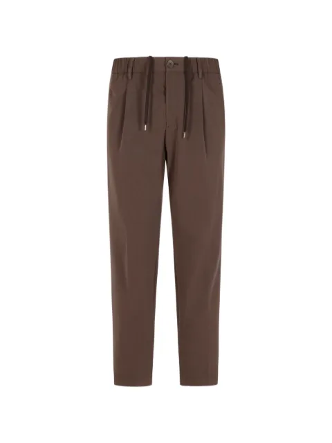 Herno drawstring textured trousers